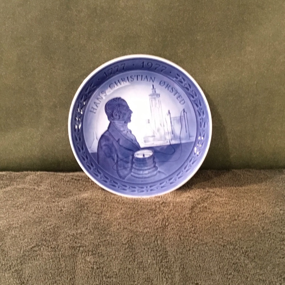 1777-1977 Jubilee plate Bicentennial of the birth of Hans Christian Órsted